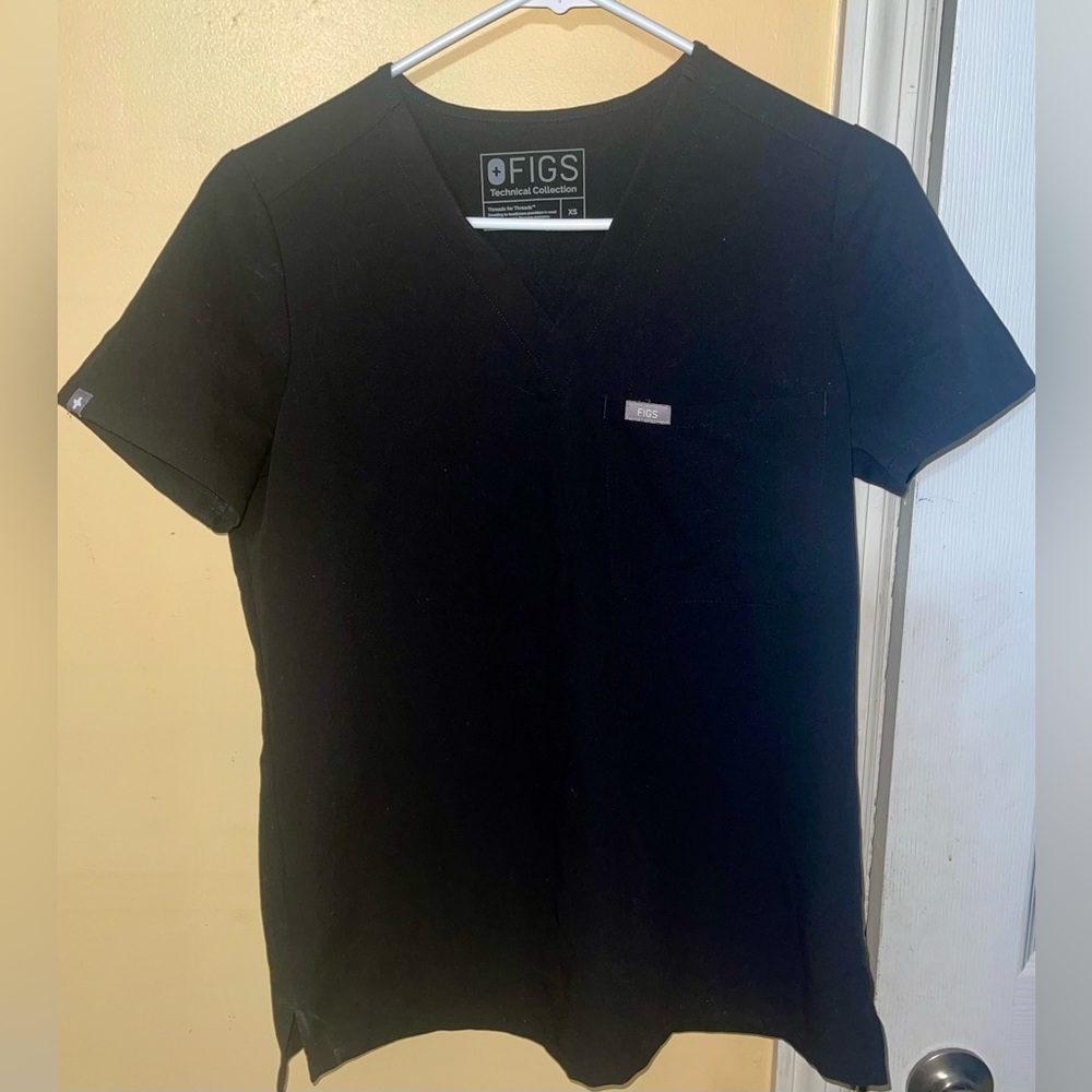 Figs Scrubs set black Zamora joggers size XS Catarina top XS black